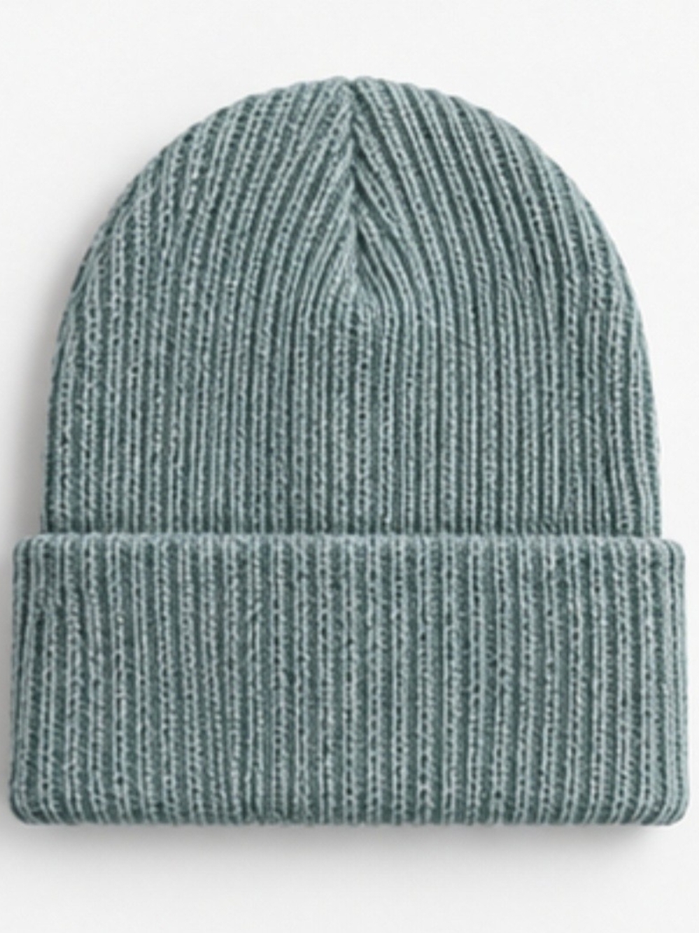 Men's Ribbed Knit Beanie - Sage Green